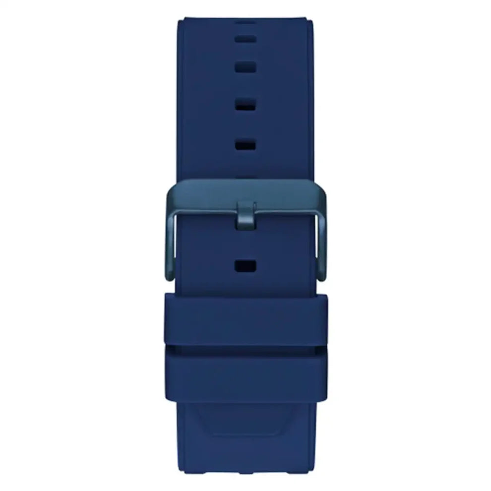 GUESS GW0443G1 blue rubber strap with quick-release buckle closure