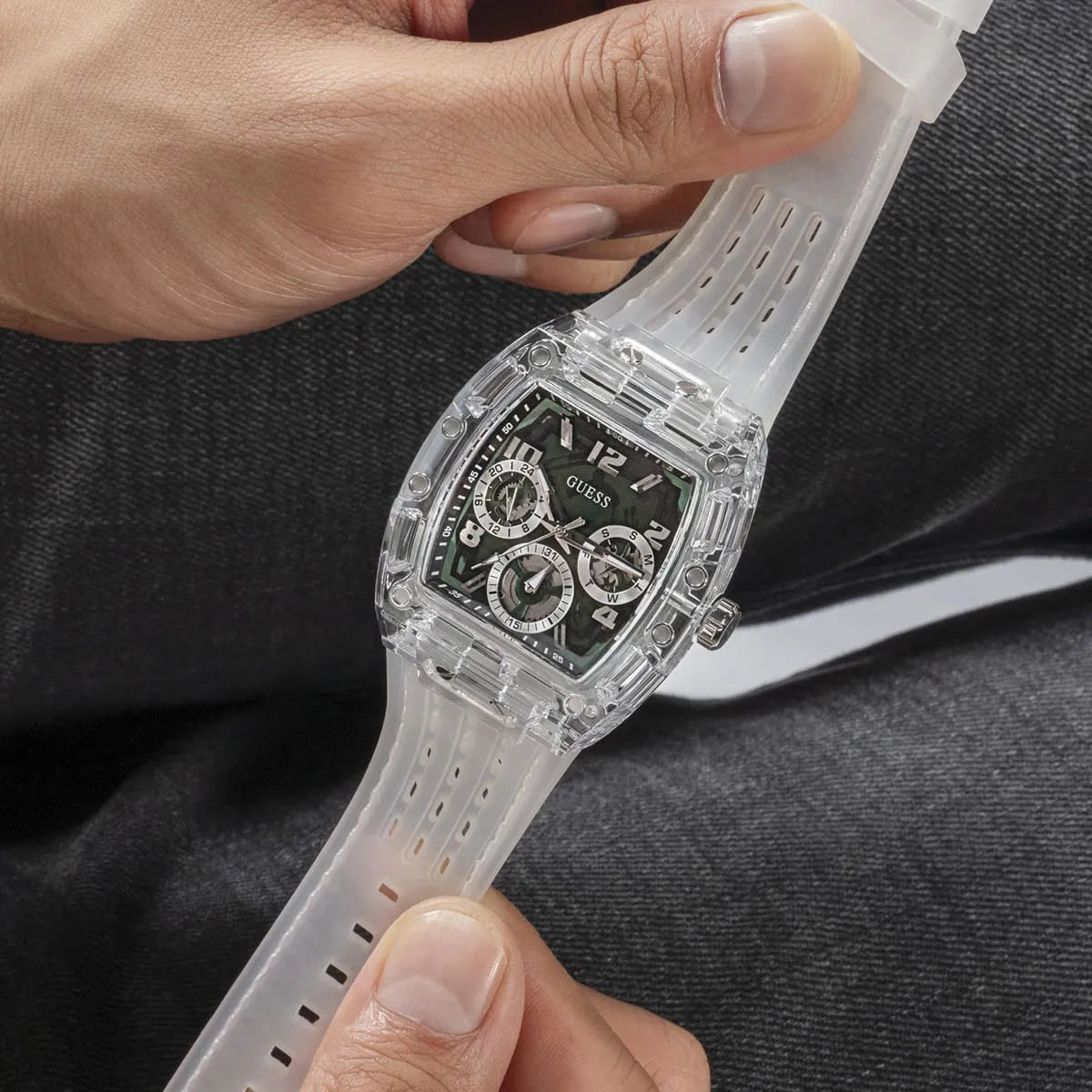 GUESS Mens Clear Multi-function Watch - GW0499G8 GW0499G8 - Image 7