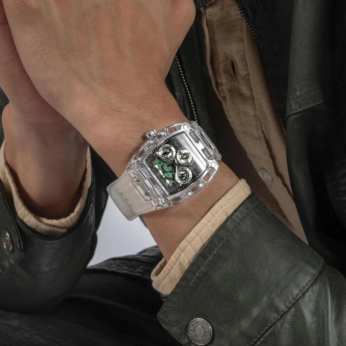 GUESS Mens Clear Multi-function Watch - GW0499G8 GW0499G8 - Image 8