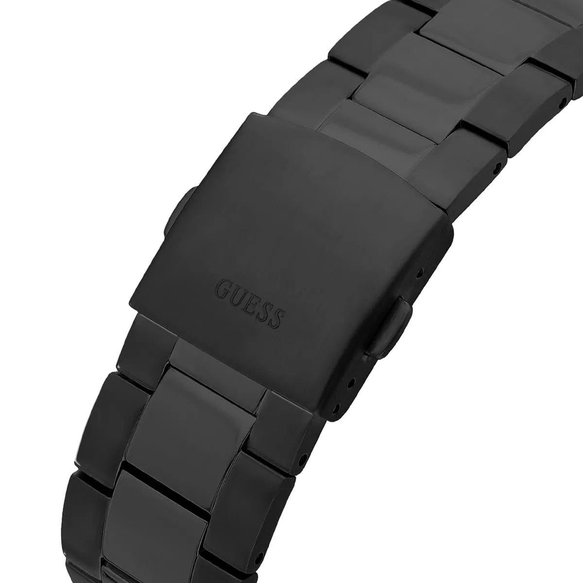 Guess GW0539G3 stainless steel bracelet close-up detail of links and clasp