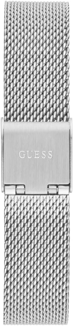 GUESS Dream steel mesh strap with magnetic closure clasp detail
