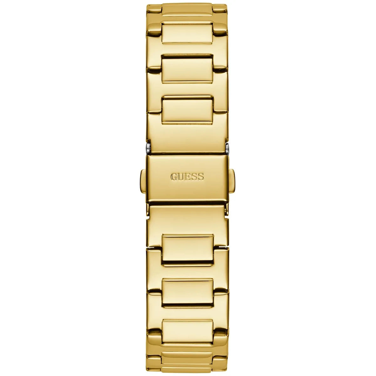 GUESS GW0558L2 gold stainless steel link bracelet with fold-over clasp