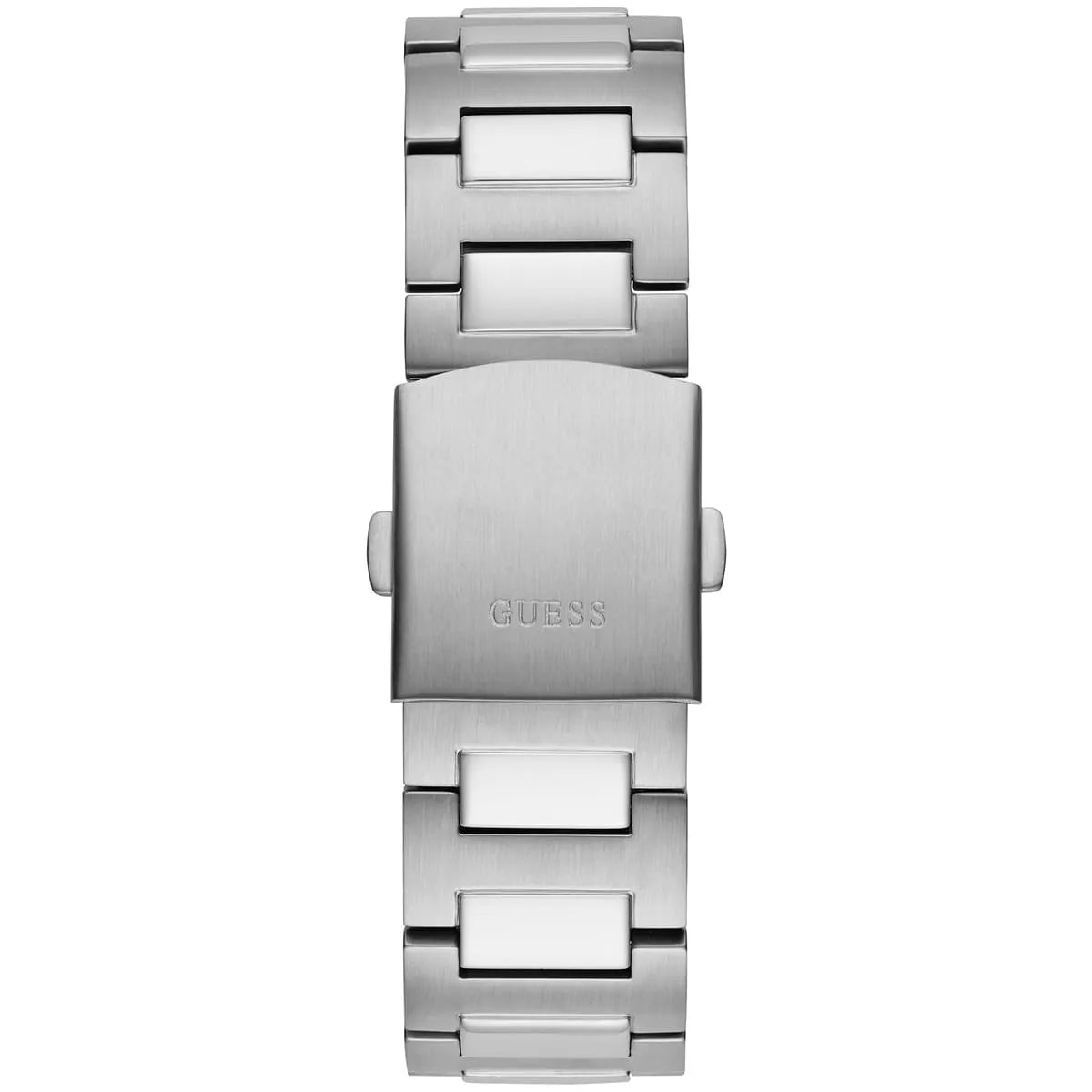Guess Headliner silver stainless steel bracelet strap with branded clasp