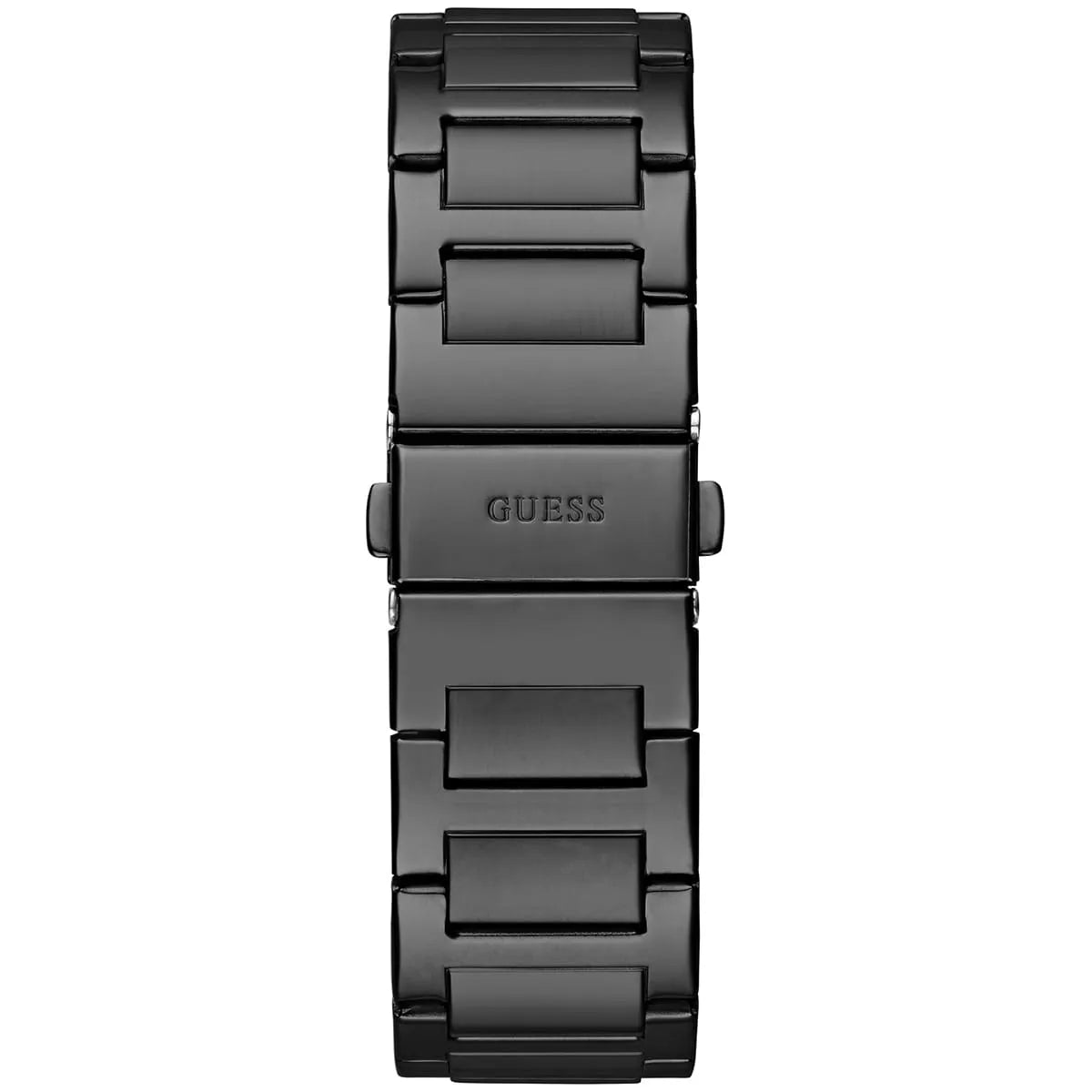 Guess GW0631G2 bracelet back view showing GUESS branding and stainless steel links