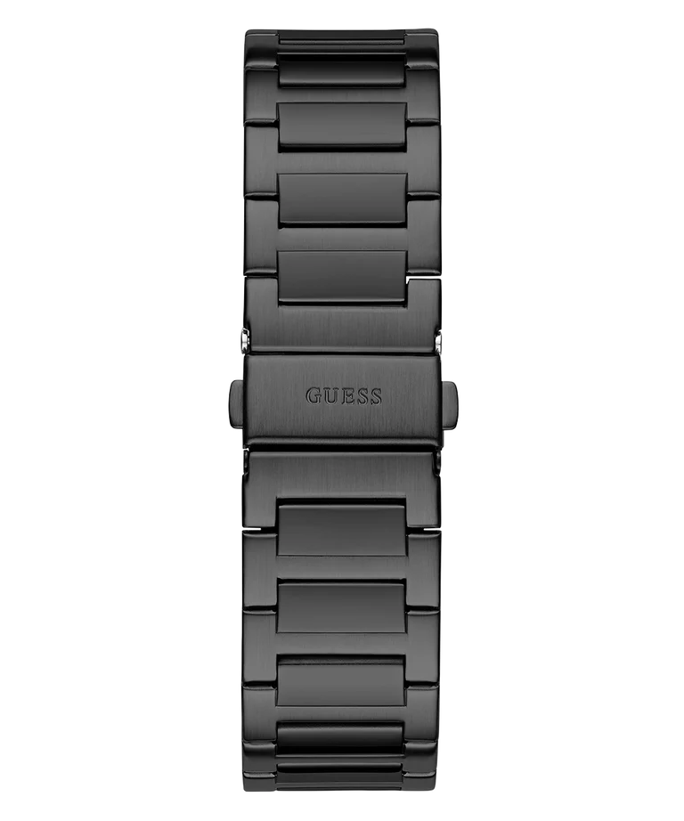 GUESS GW0833G2 gunmetal bracelet strap detail showing links and clasp