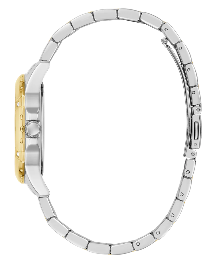 GUESS GW0948L8 2-tone bracelet detail with gold and silver links