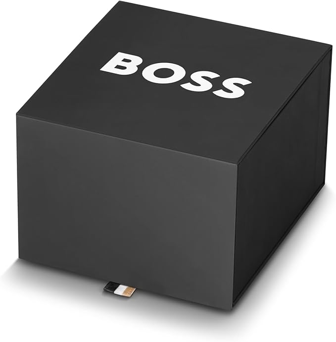 Black Hugo Boss branded watch presentation box