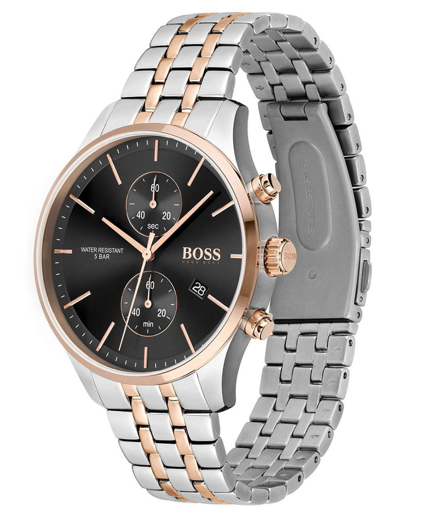 Hugo Boss Associate Two Tone Men's Watch 1513840 - The Watches Men & CO #2