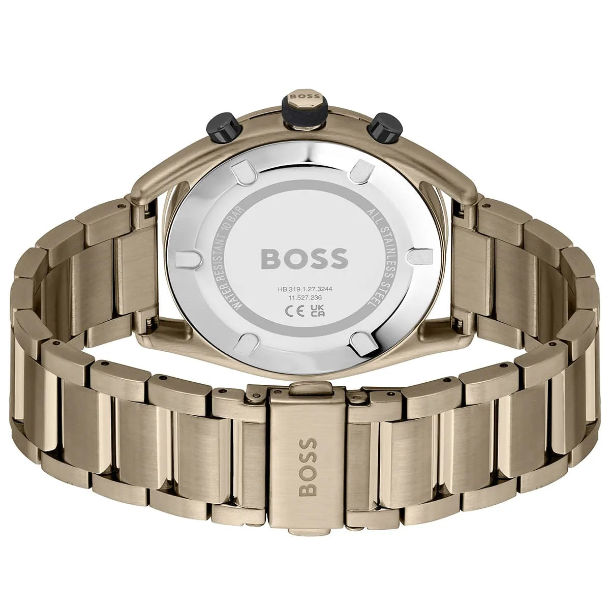 Hugo Boss Center Court watch caseback with BOSS branding and model information