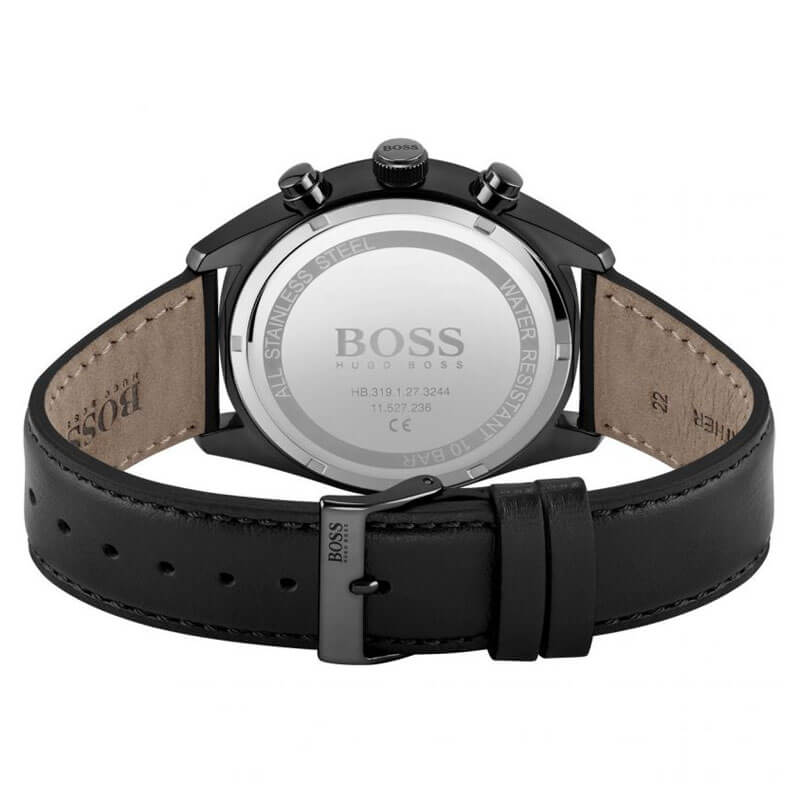 Hugo Boss Champion watch caseback with model number and specifications engraved