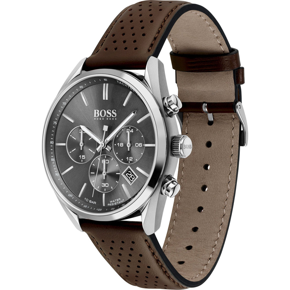 Hugo Boss Champion Brown Chronograph Men's Watch 1513815 - The Watches Men & CO #2
