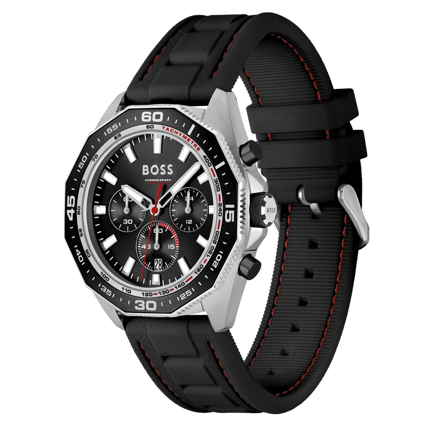 Hugo Boss Energy Chronograph Silicone Men's Watch 1513969 - The Watches Men & CO #2