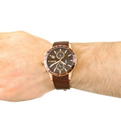 Hugo Boss Rafale Chronograph Brown Dial Men's Watch 1513392 - The Watches Men & CO #5