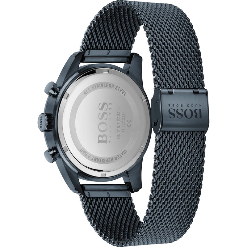Hugo Boss Skymaster Blue Mesh Men's Watch 1513836 - The Watches Men & CO #3