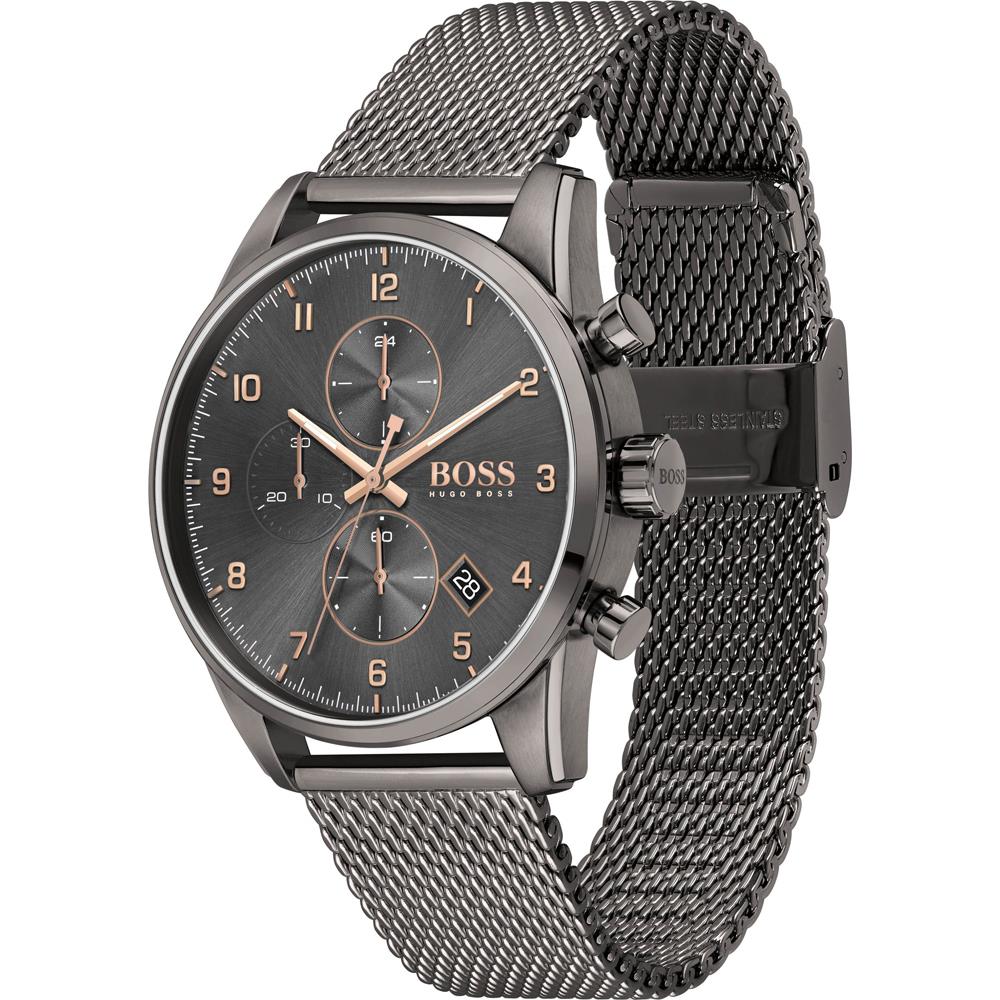Hugo Boss Skymaster Grey Mesh Men's Watch 1513837 - The Watches Men & CO #2