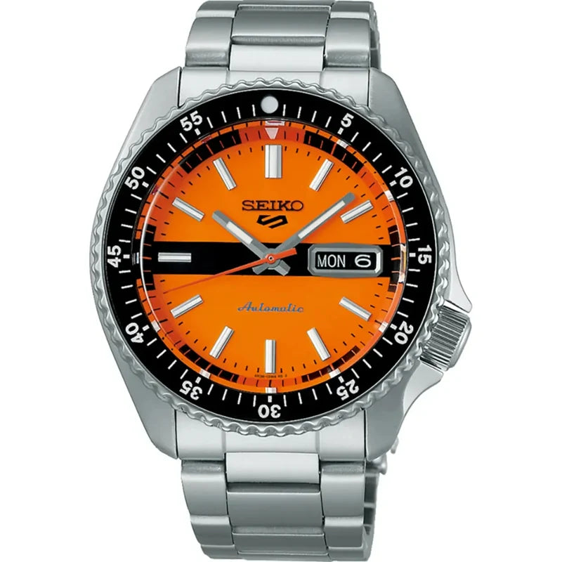 Seiko 5 Sports Automatic Orange Dial Watch SRPK11K1