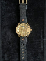 Diesel Mega Chief Chronograph Champagne Dial Men's Watch DZ4360 (CUSTOM DEFECT)