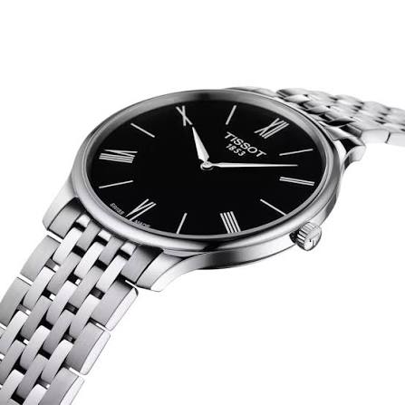 Tissot Tradition 5.5 Black Dial Stainless Steel Men's Watch - T063.409.11.058.00