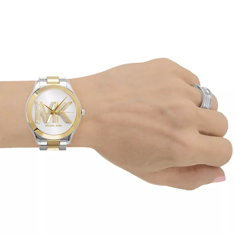 Michael Kors Oversized Slim Runway Two-Tone Watch MK4735
