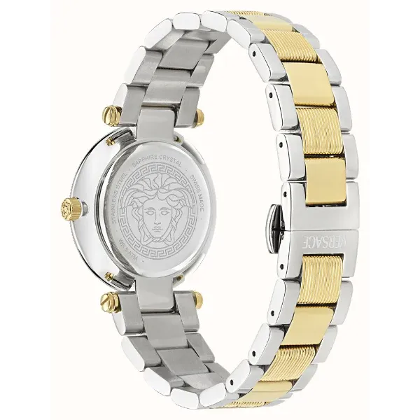 Versace Reve Analog White Dial Two Tone Steel Strap Watch for Women - VE8B00724 VE8B00724 - Image 4