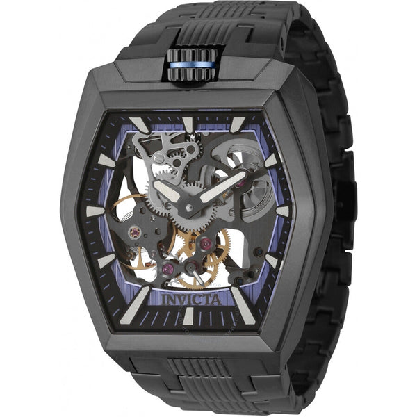 Invicta Akula Hand Wind Metallic Blue and Black Dial Men's Watch 44015 - The Watches Men & Co