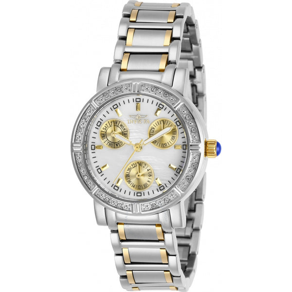 Invicta Angel Crystal White Mother of Pearl Dial Ladies Watch 29117 - The Watches Men & Co