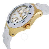 Invicta Angel Multi-Function White Sunray Dial White Silicone Ladies Watch 18796 - The Watches Men & Co #2