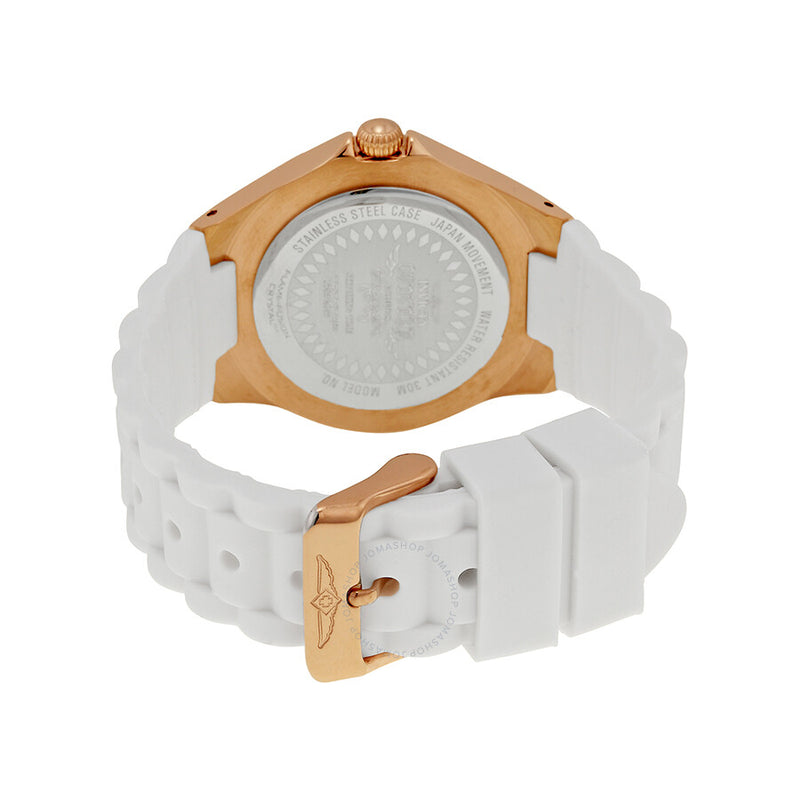 Invicta Angel Multi-Function White Dial White Silicone Ladies Watch 18798 - The Watches Men & Co #3