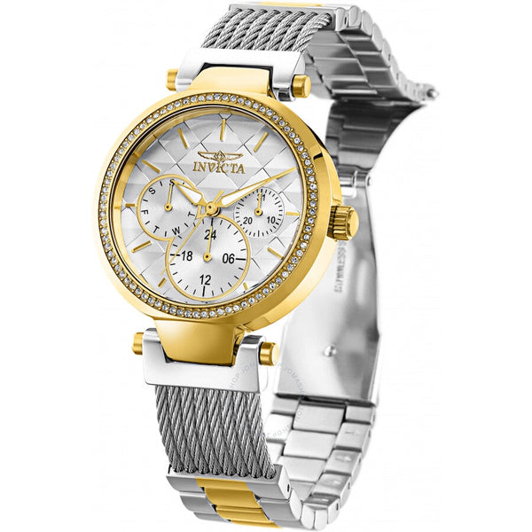 Invicta Angel Quartz Crystal White Dial Ladies Watch 28921 - The Watches Men & Co #2