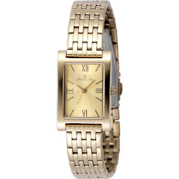 Invicta Angel Quartz Gold Dial Ladies Watch 48147 - The Watches Men & Co