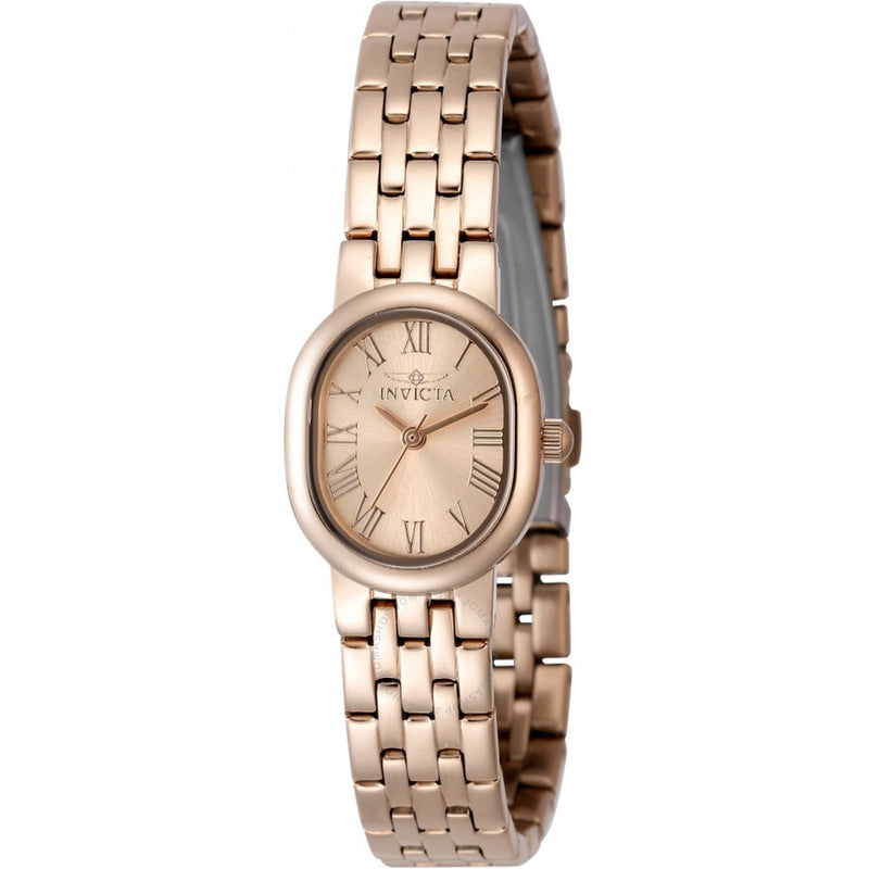 Invicta Angel Quartz Rose Gold Dial Ladies Watch 48141 - The Watches Men & Co
