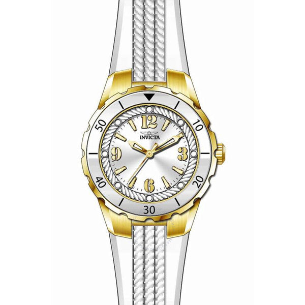 Invicta Angel White Dial White Polyurethane Ladies Watch 17484 17484 - The Watches Men & Co #2