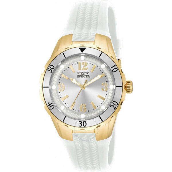 Invicta Angel White Dial White Polyurethane Ladies Watch 17484 17484 - The Watches Men & Co