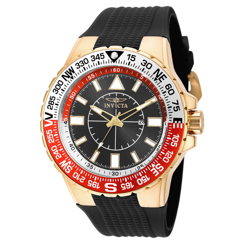 Invicta Aviator Black Dial Men's Watch 19271 - The Watches Men & Co