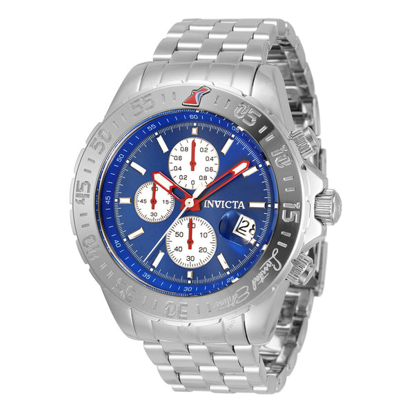 Invicta Aviator Alarm Chronograph Quartz Blue Dial Men's Watch 33501 - The Watches Men & Co