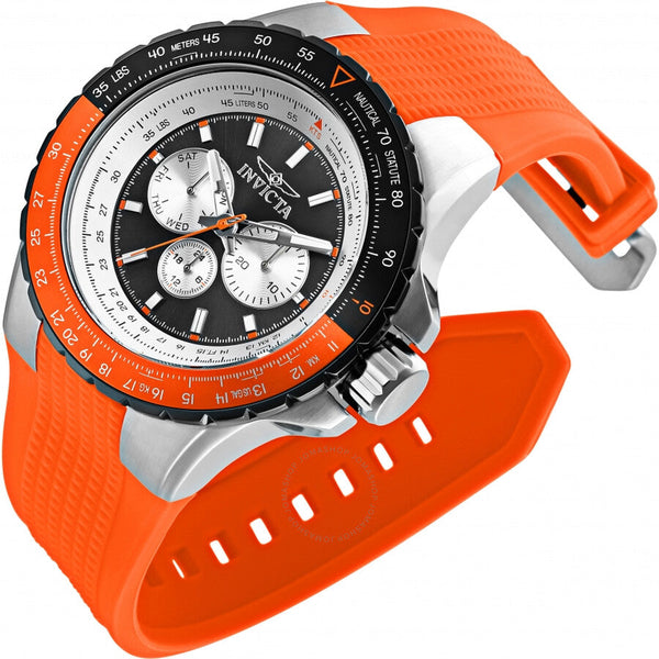 Invicta Aviator Chronograph Quartz Black Dial Men's Watch 33035 - The Watches Men & Co #2