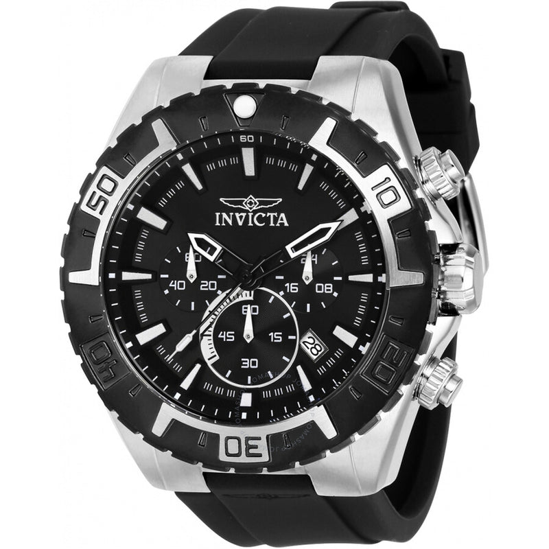 Invicta Aviator Chronograph Quartz Black Dial Men's Watch 37630 - The Watches Men & Co