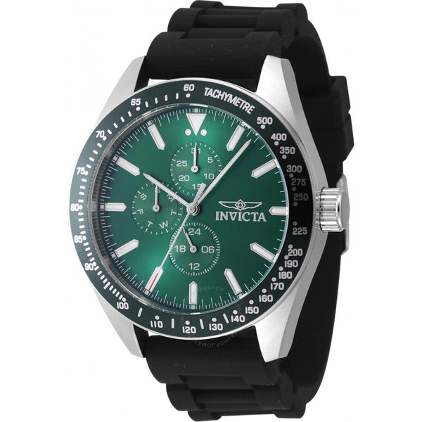 Invicta Aviator Quartz Green Dial Men's Watch 47591 - The Watches Men & Co