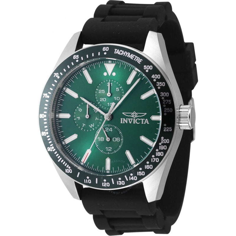 Invicta Aviator Quartz Green Dial Men's Watch 47591 - The Watches Men & Co