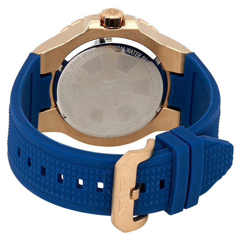 Invicta Aviator Zager Exclusive Blue Dial Blue Silicone Men's Watch 19270 - The Watches Men & Co #3
