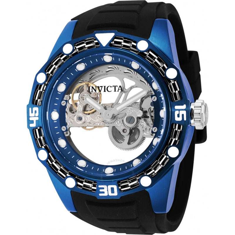 Invicta Bolt Automatic Blue Transparent Dial Men's Watch 44024 - The Watches Men & Co