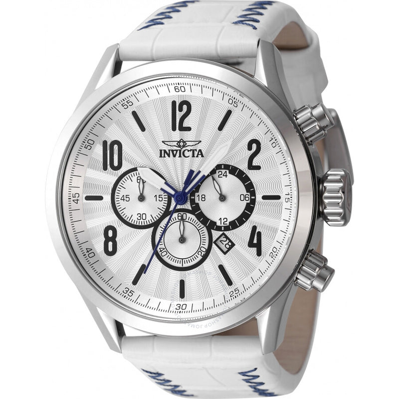 Invicta Bolt Chronograph GMT Quartz Silver Dial Men's Watch 46558 - The Watches Men & Co