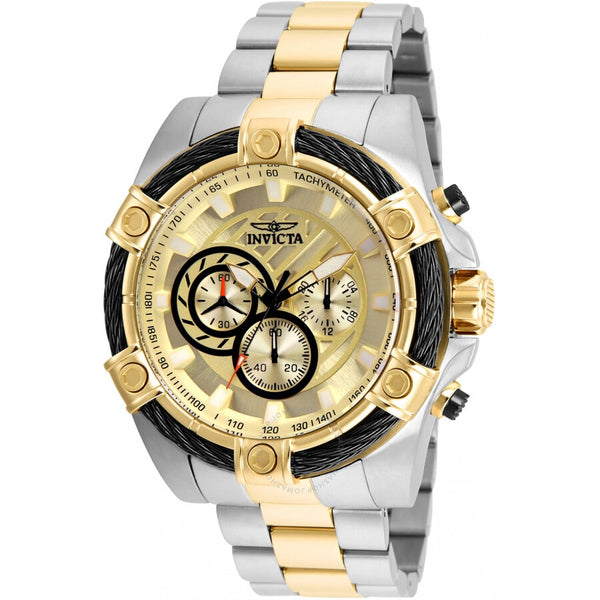 Invicta Bolt Chronograph Gold Dial Men's Watch 25518 - The Watches Men & Co