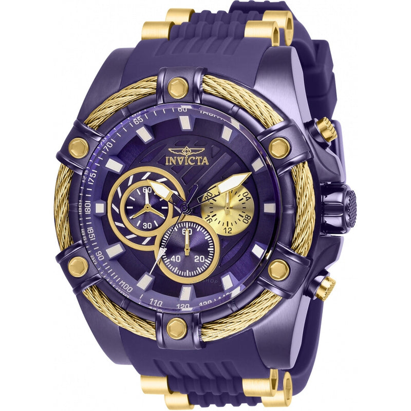 Invicta Bolt Chronograph Purple Dial Men's Watch 28018 - The Watches Men & Co