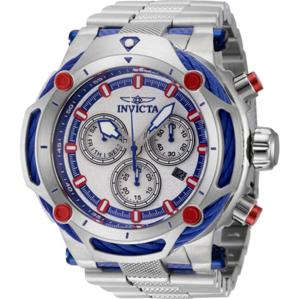 Invicta Bolt Chronograph Quartz Silver Dial Men's Watch 42202 - The Watches Men & Co