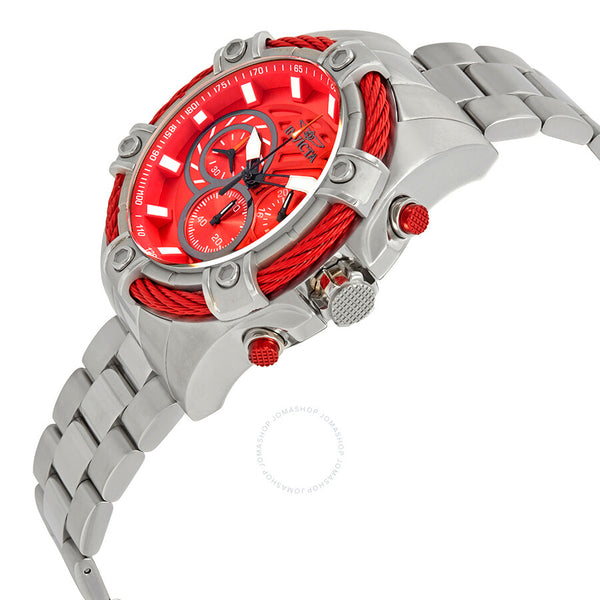 Invicta Bolt Chronograph Red Dial Men's Watch 25514 - The Watches Men & Co #2