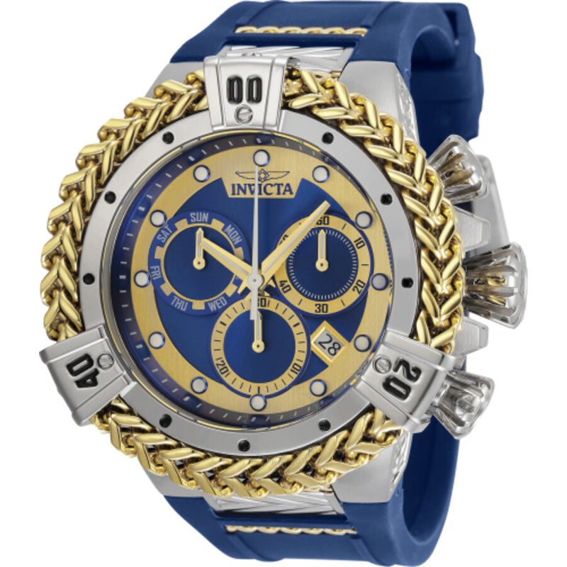 Invicta Bolt Herc Chronograph Date Quartz Blue Dial Men's Watch 35581 - The Watches Men & Co