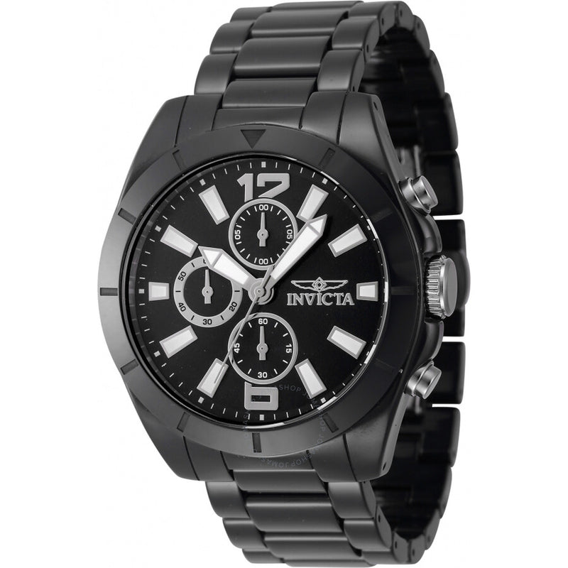 Invicta Ceramics Chronograph Quartz Black Dial Men's Watch 47333 - The Watches Men & Co