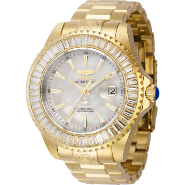 Invicta Cruiseline Exclusive at Sea Automatic Crystal White Dial Men's Watch 44338 - The Watches Men & Co