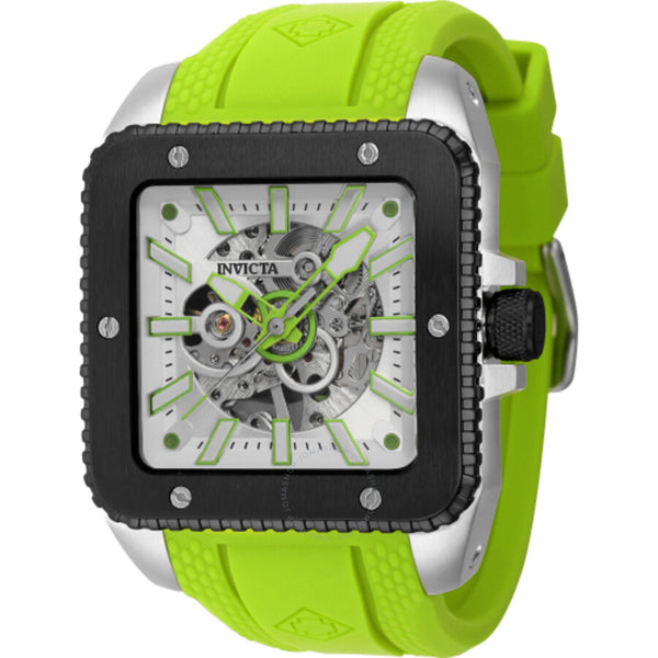 Invicta Cuadro Hand Wind White Dial Men's Watch 44006 - The Watches Men & Co